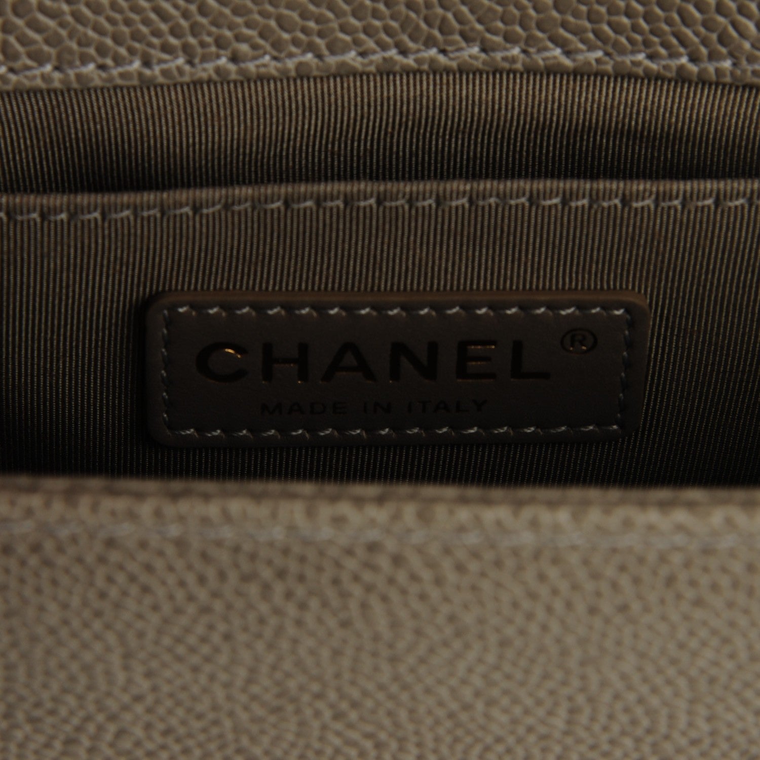 Chanel Caviar Quilted Small Boy Flap Light Grey 6 of 9