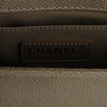 Chanel Caviar Quilted Small Boy Flap Light Grey 6 of 9