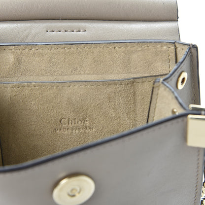 Chloe Suede Calfskin Mini Faye Bracelet Bag Motty Grey 8 of 10