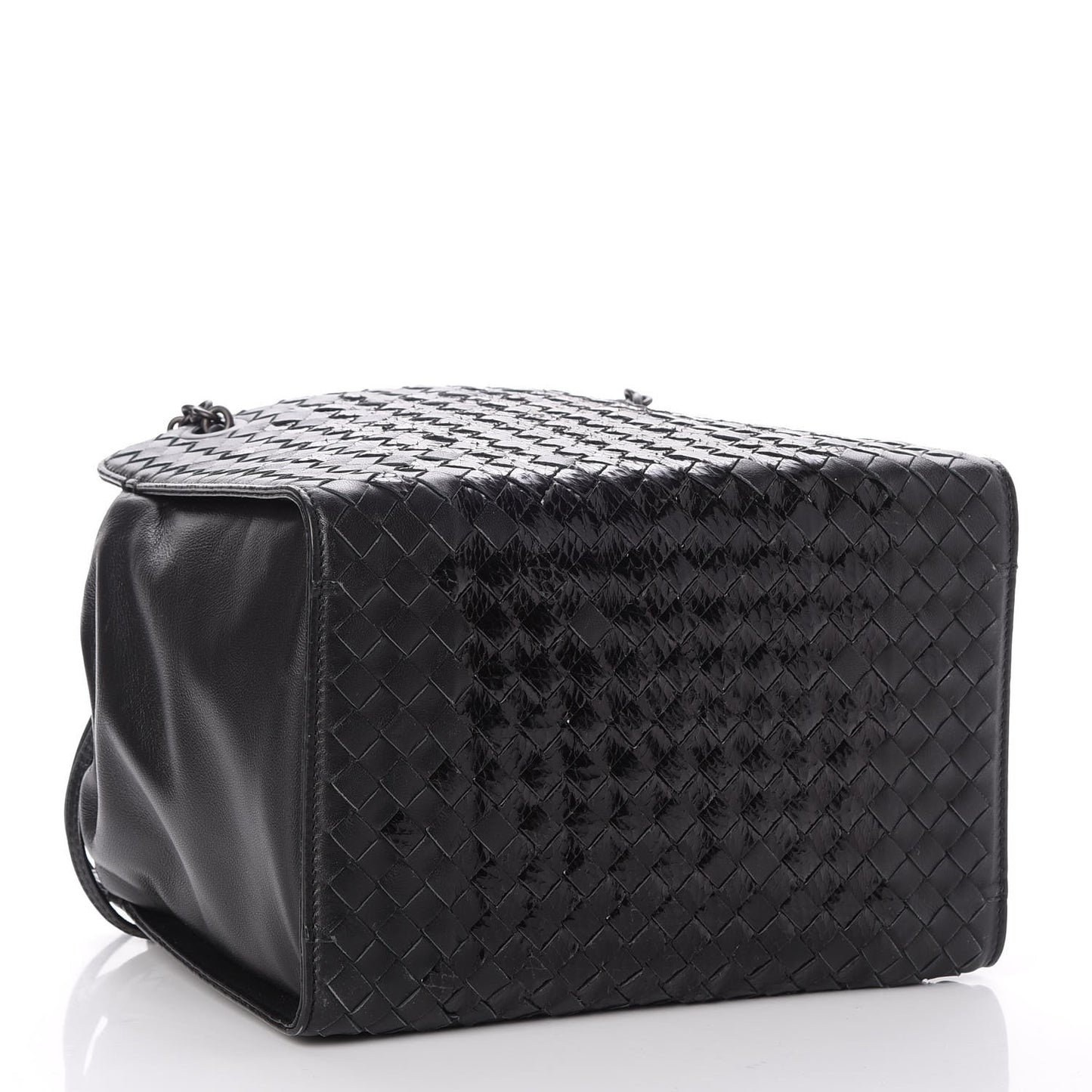 Nappa Ayers Intrecciato Small Tote Nero Black