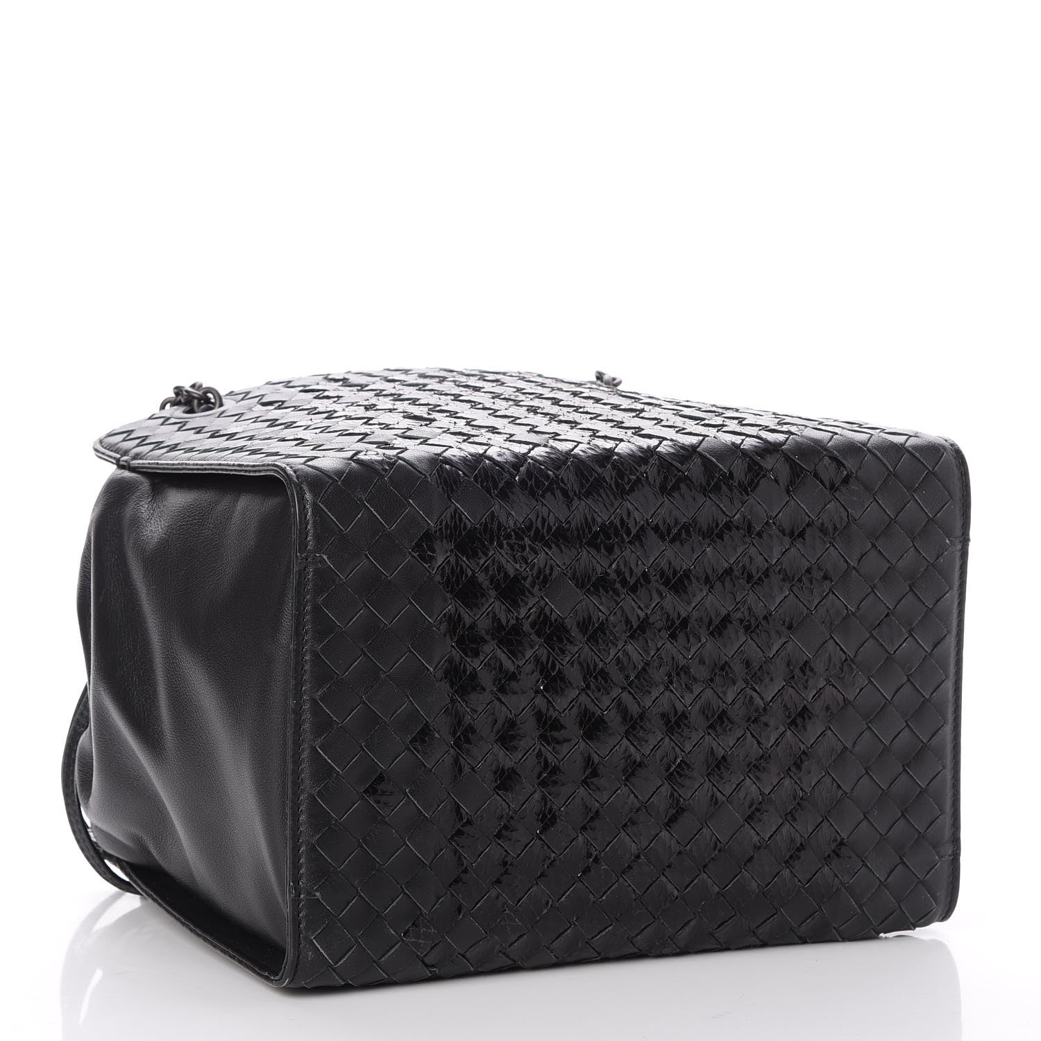 Bottega Veneta Nappa Ayers Intrecciato Small Tote Nero Black 5 of 8