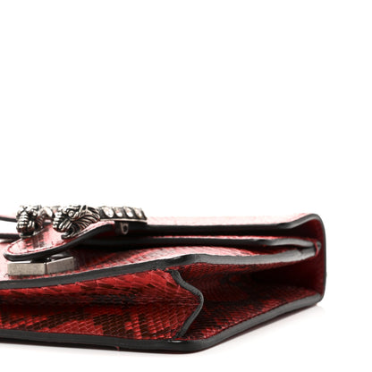 Gucci Snakeskin Mini Dionysus Shoulder Bag Red 10 of 10