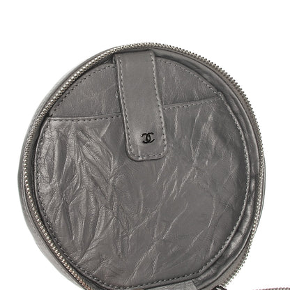 Chanel Metallic Aged Calfskin Quilted Belt Waist Bag Silver 8 of 10