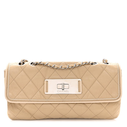 Chanel Lambskin East West Mademoiselle Flap Beige 1 of 10