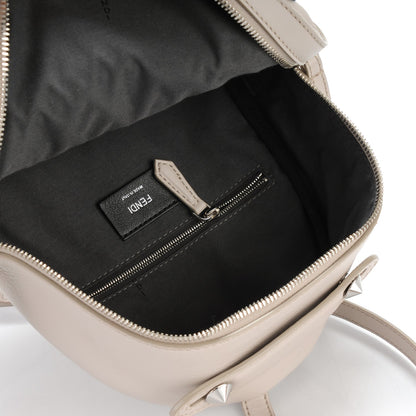 Fendi Vitello Dolce Flowerland Studded Mini Backpack Grigio Polvere Multicolor 5 of 7