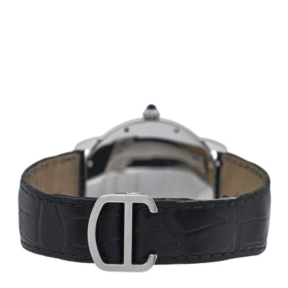 Cartier Stainless Steel Alligator 42mm Ronde Solo Automatic Watch 3 of 4
