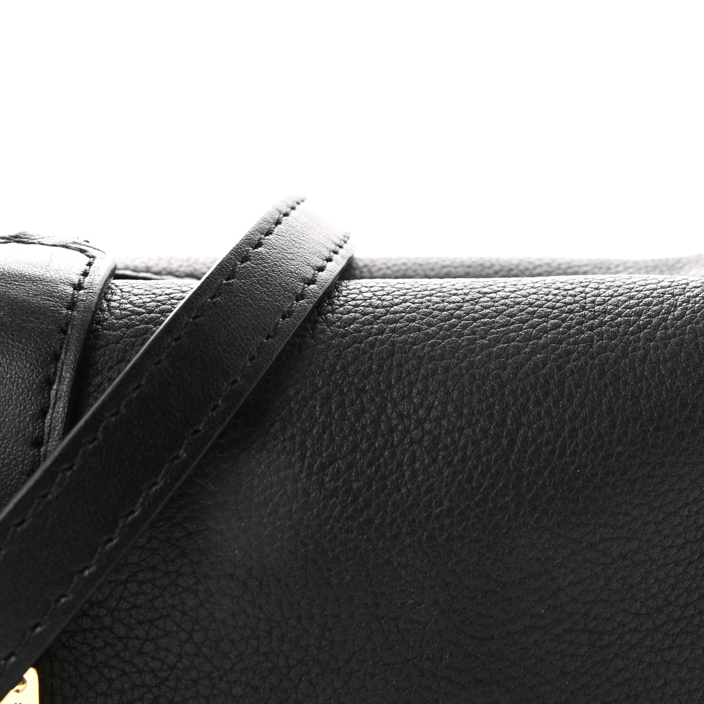 Grained Calfskin Side Trunk PM Black