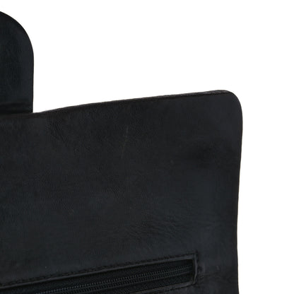 Chanel Lambskin Quilted Medium Double Flap Black 13 of 14