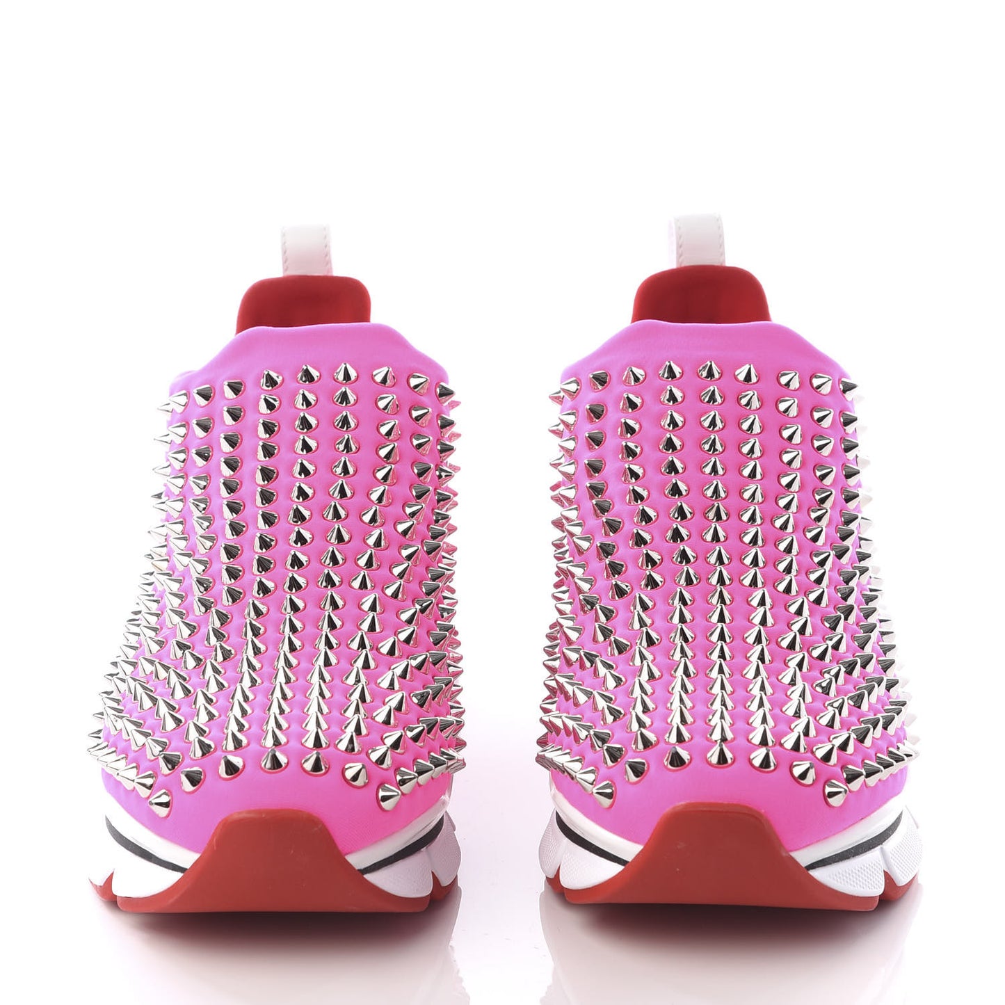 Neoprene Spike Sock Donna Flat Sneakers 35 Rose Fluo