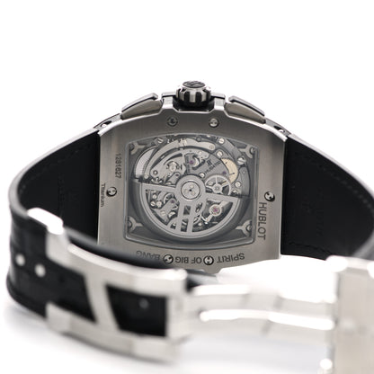 Hublot Titanium Alligator 42mm Spirit of Big Bang Automatic Watch Blue 641.NM.0173.LR 4 of 5