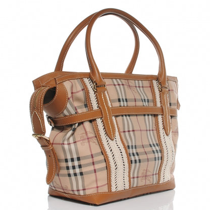 Burberry Haymarket Check Rope Medium Montgomery Tote 3 of 10