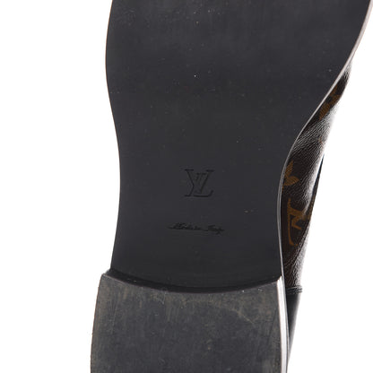 Louis Vuitton Calfskin Monogram Wonderland Flat Ranger Boots 41 Black 14 of 14