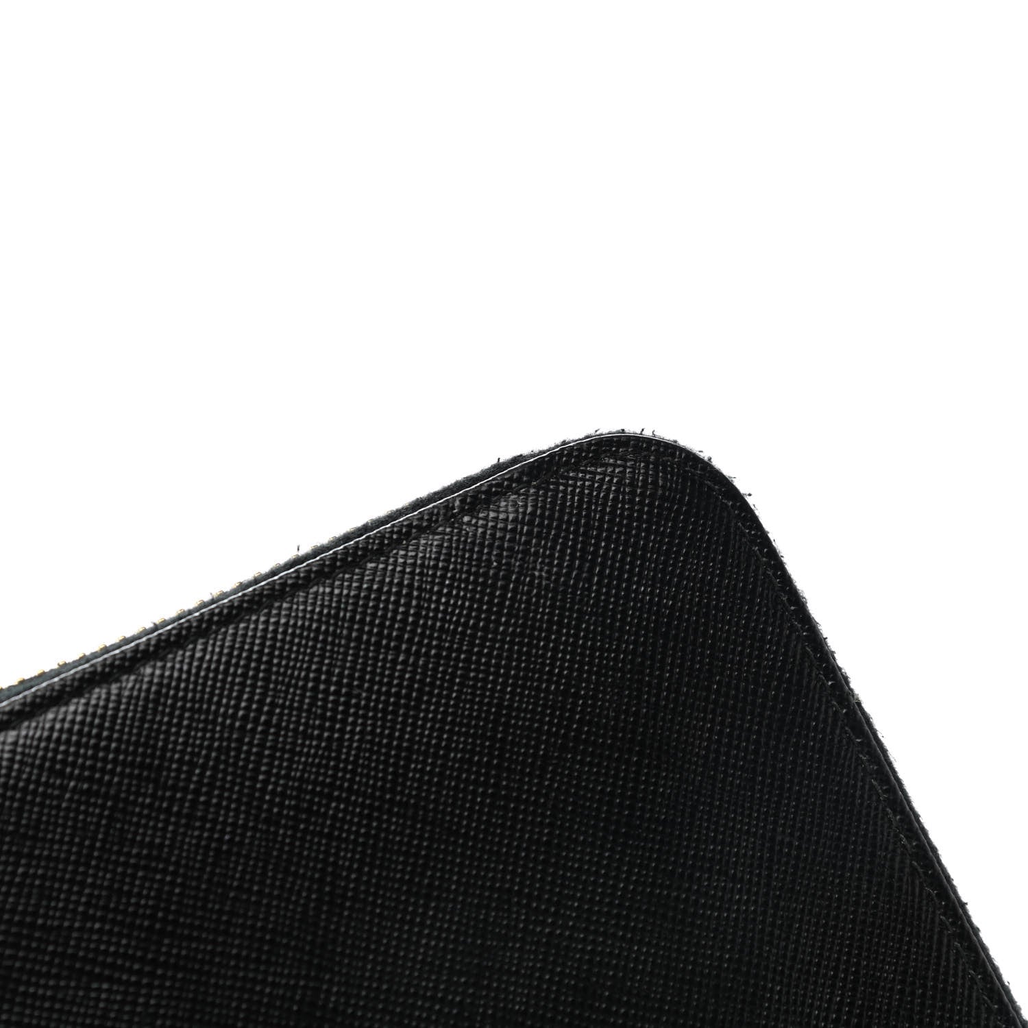 Prada Saffiano Fiocco Bow Zip Around Wallet Black 7 of 8