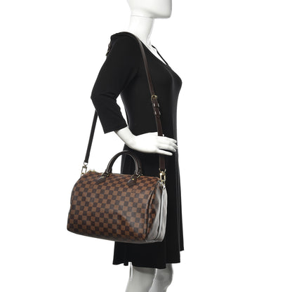 Louis Vuitton Damier Ebene Speedy Bandouliere 30 2 of 10