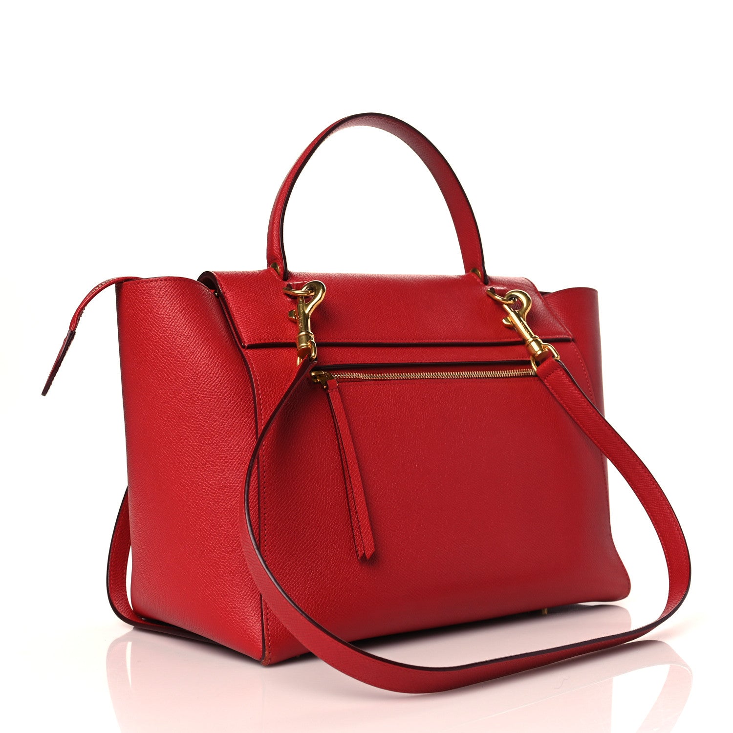 Celine Grained Calfskin Mini Belt Bag Coquelicot 3 of 13