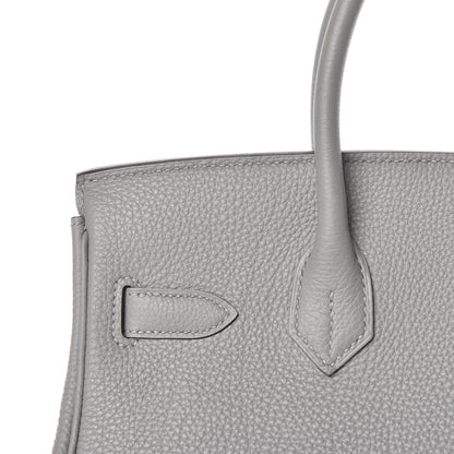 Hermes Togo Birkin 30 Gris Mouette 29 of 34