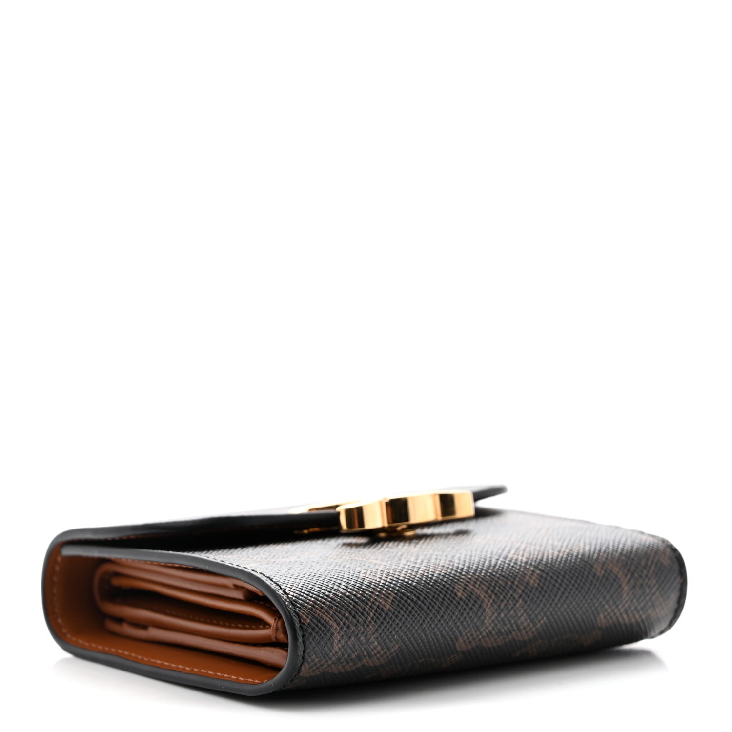 Celine Triomphe Canvas Small Triomphe Wallet Tan 4 of 7