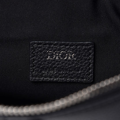 Christian Dior Grained Calfskin Mens Saddle Pouch Black 6 of 10