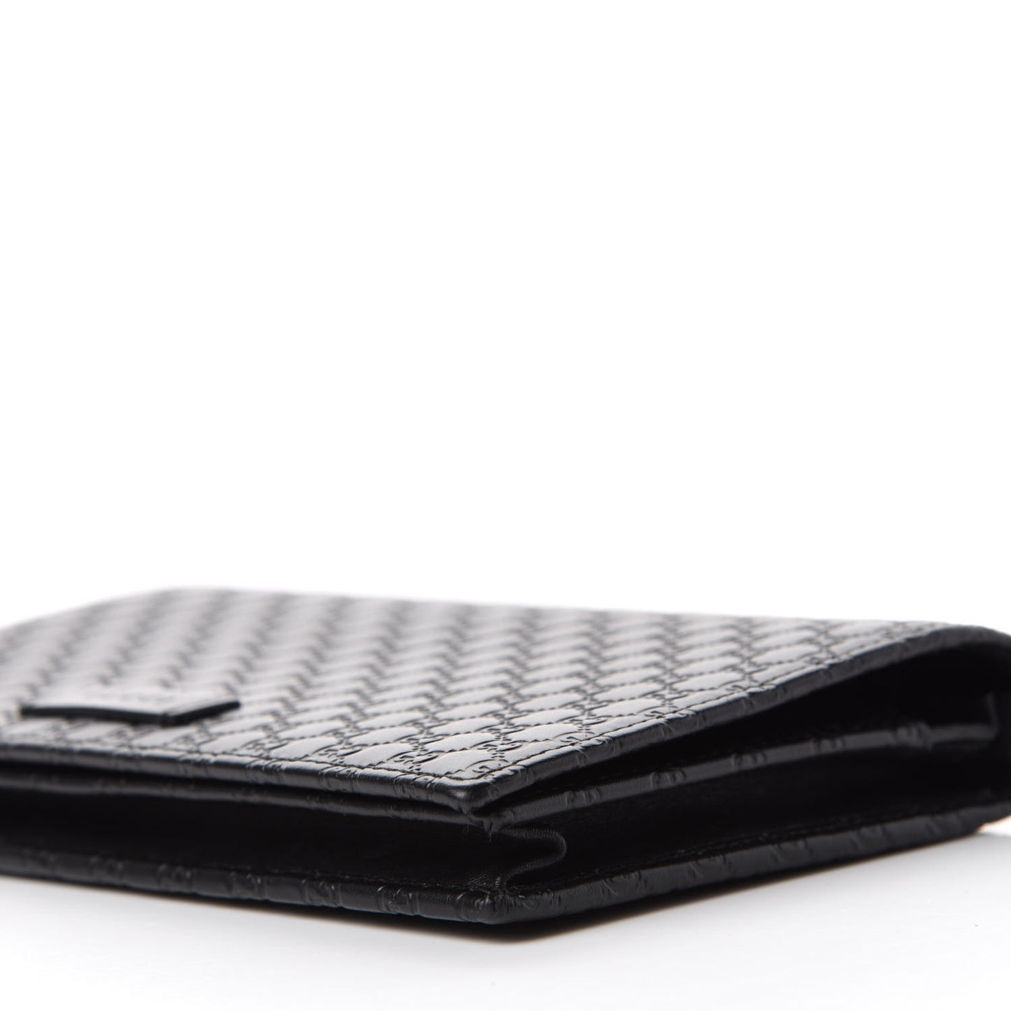 Microguccissima Crossbody Wallet Black