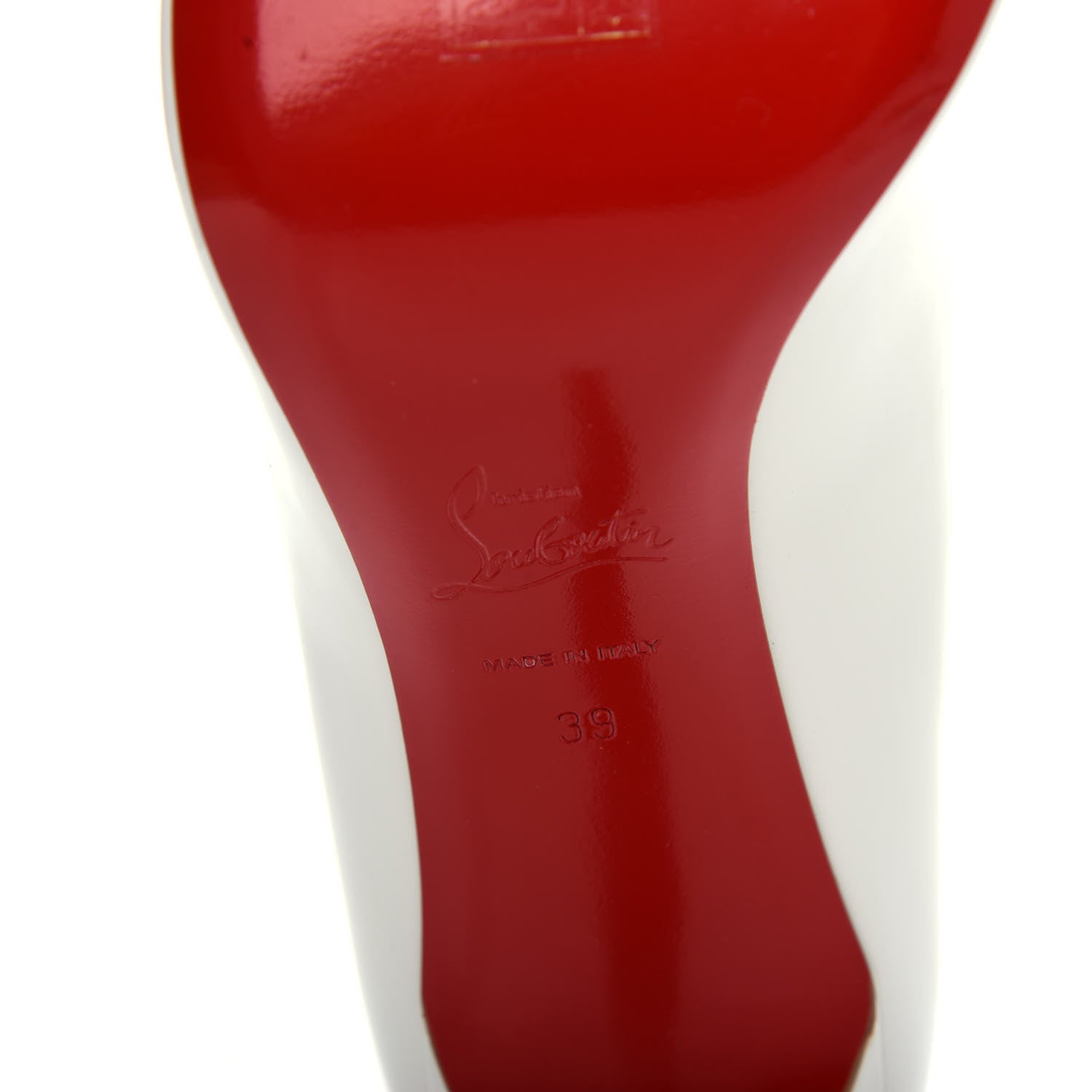 Christian Louboutin Patent Kate 85 Pumps 39 White 9 of 10