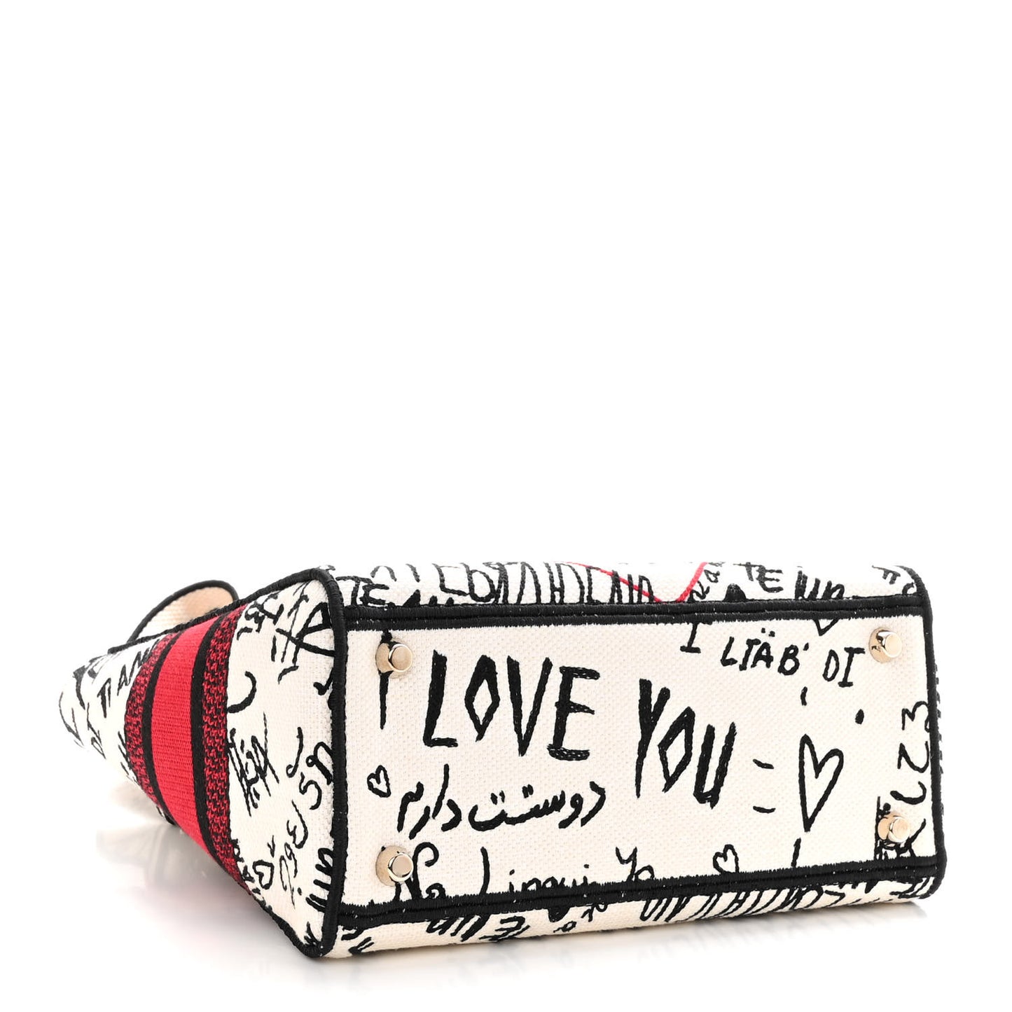 Canvas Medium DiorAmour Graffiti Lady D-Lite Latte