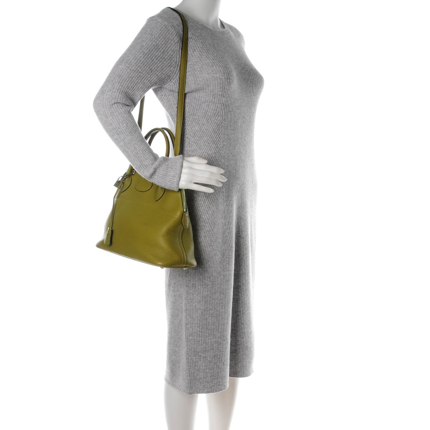 Hermes Taurillon Clemence Bolide 31 Chartreuse 2 of 9