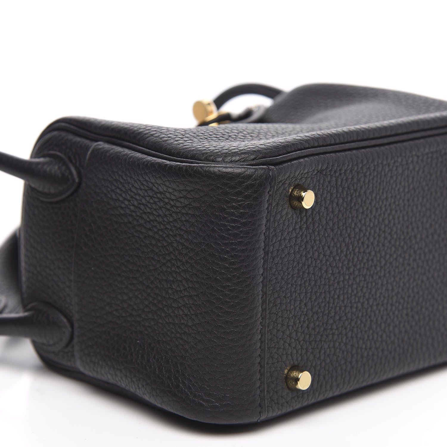 Hermes Taurillon Clemence Mini Lindy 20 Black 7 of 8