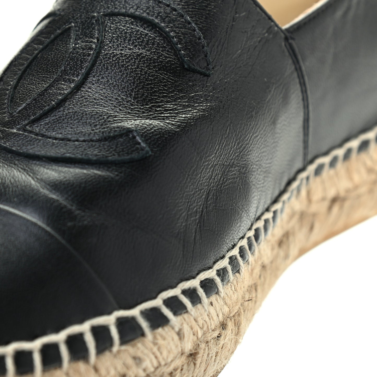 Lambskin CC Espadrilles 39 Black