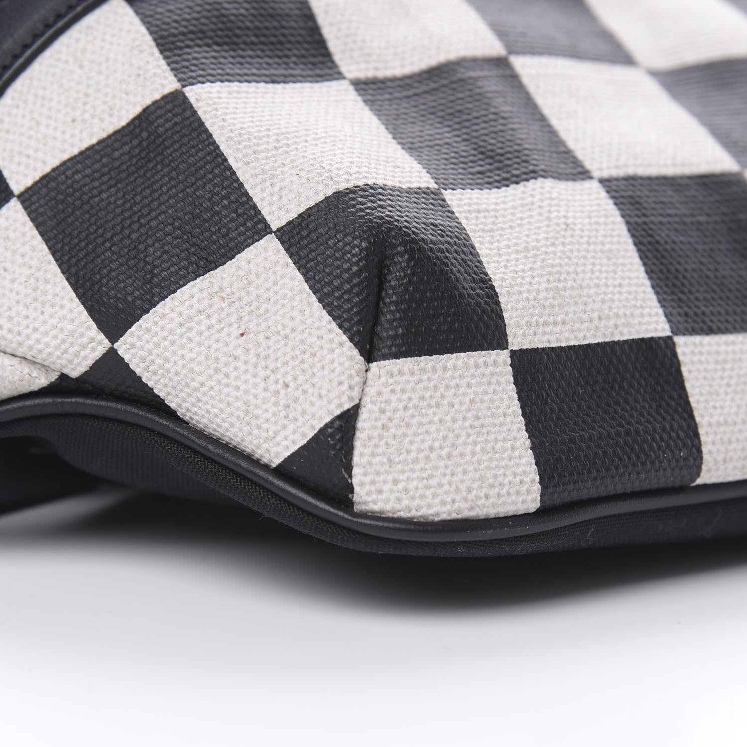 Saint Laurent Canvas Classic Belt Bag Black White 9 of 10