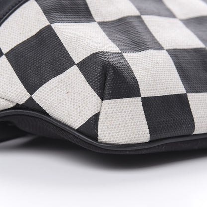 Saint Laurent Canvas Classic Belt Bag Black White 9 of 10