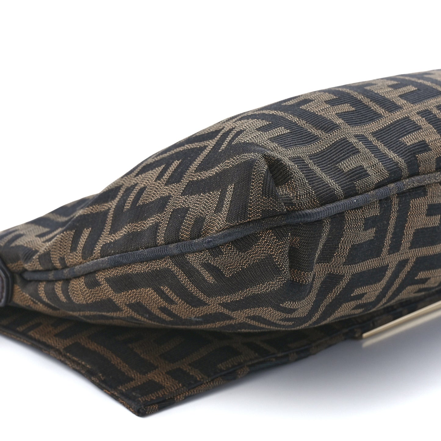 Zucca Patent Large Mia Shoulder Flap Tobacco