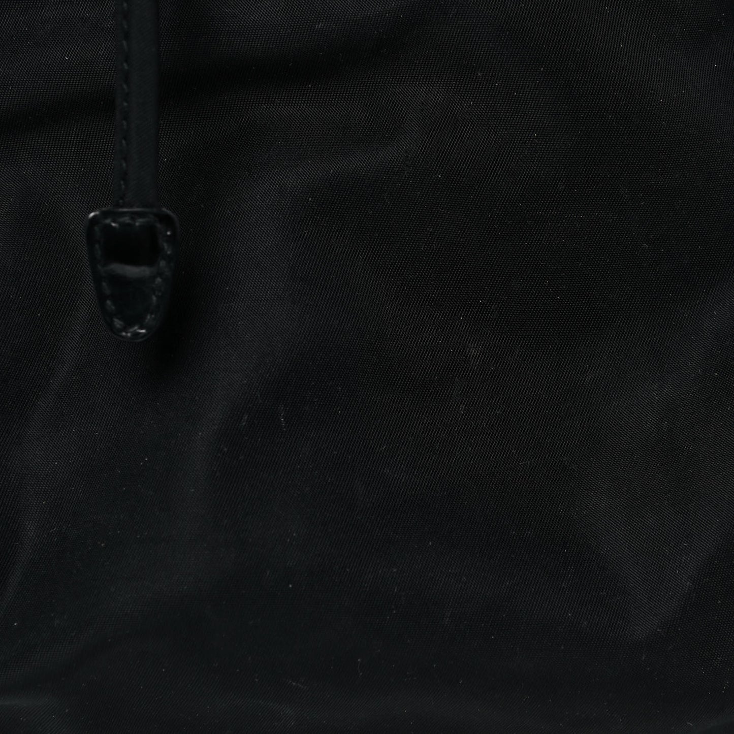 Nylon Vela Saffiano Cinch Backpack Black