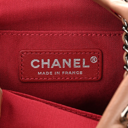 Chanel Calfskin Quilted Small Gabrielle Bucket Beige Black 6 of 10