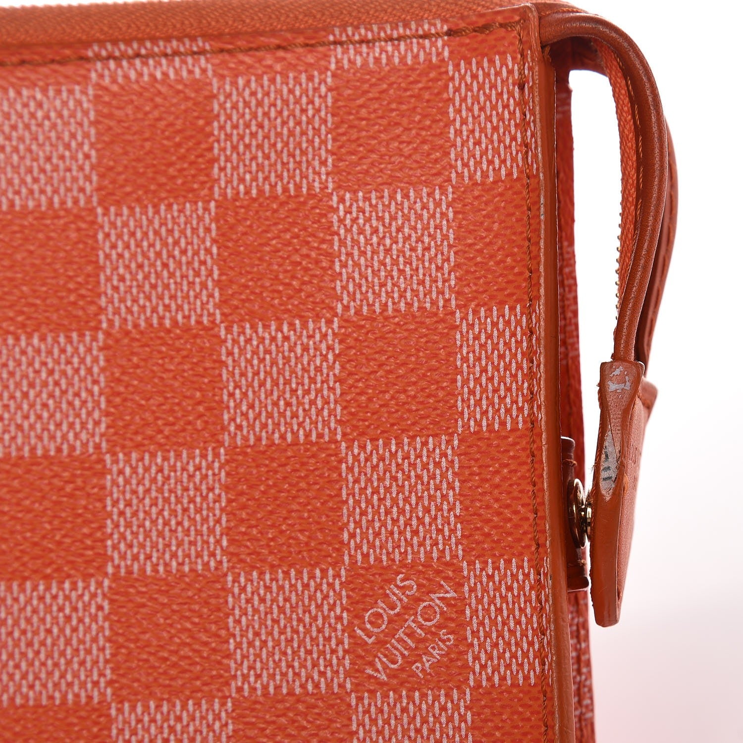 Louis Vuitton Damier Couleurs Element Clutch Piment 9 of 13