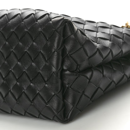 Bottega Veneta Nappa Intrecciato Small Andiamo With Chain Shoulder Bag Black 8 of 8