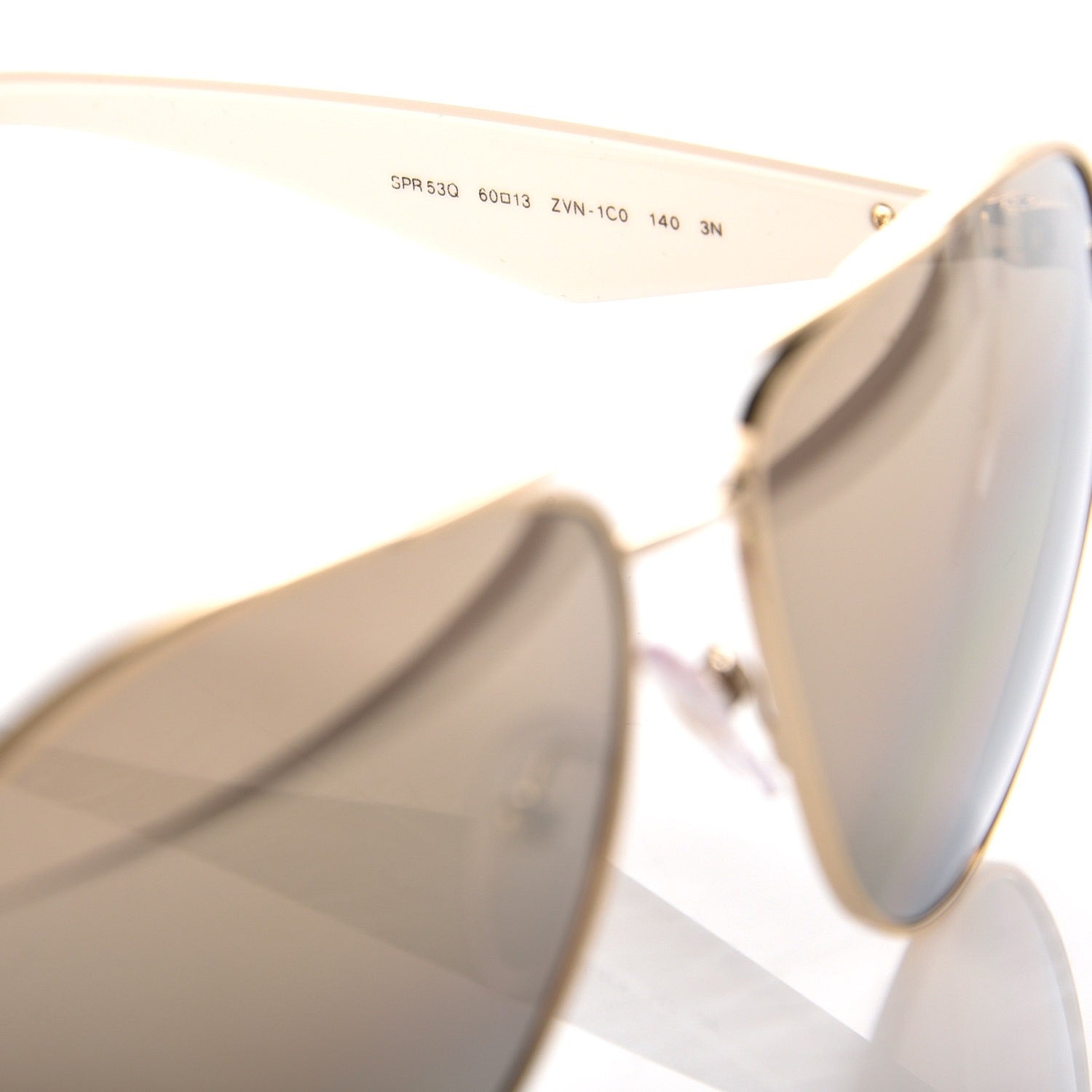 Prada Aviator Sunglasses SPR 53Q White 5 of 7