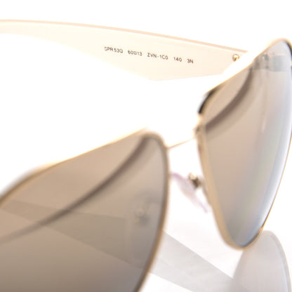 Prada Aviator Sunglasses SPR 53Q White 5 of 7