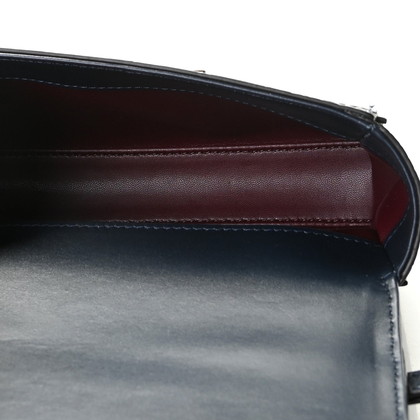 Calfskin Crocodile Embossed Eden Mini Top Handle Blue