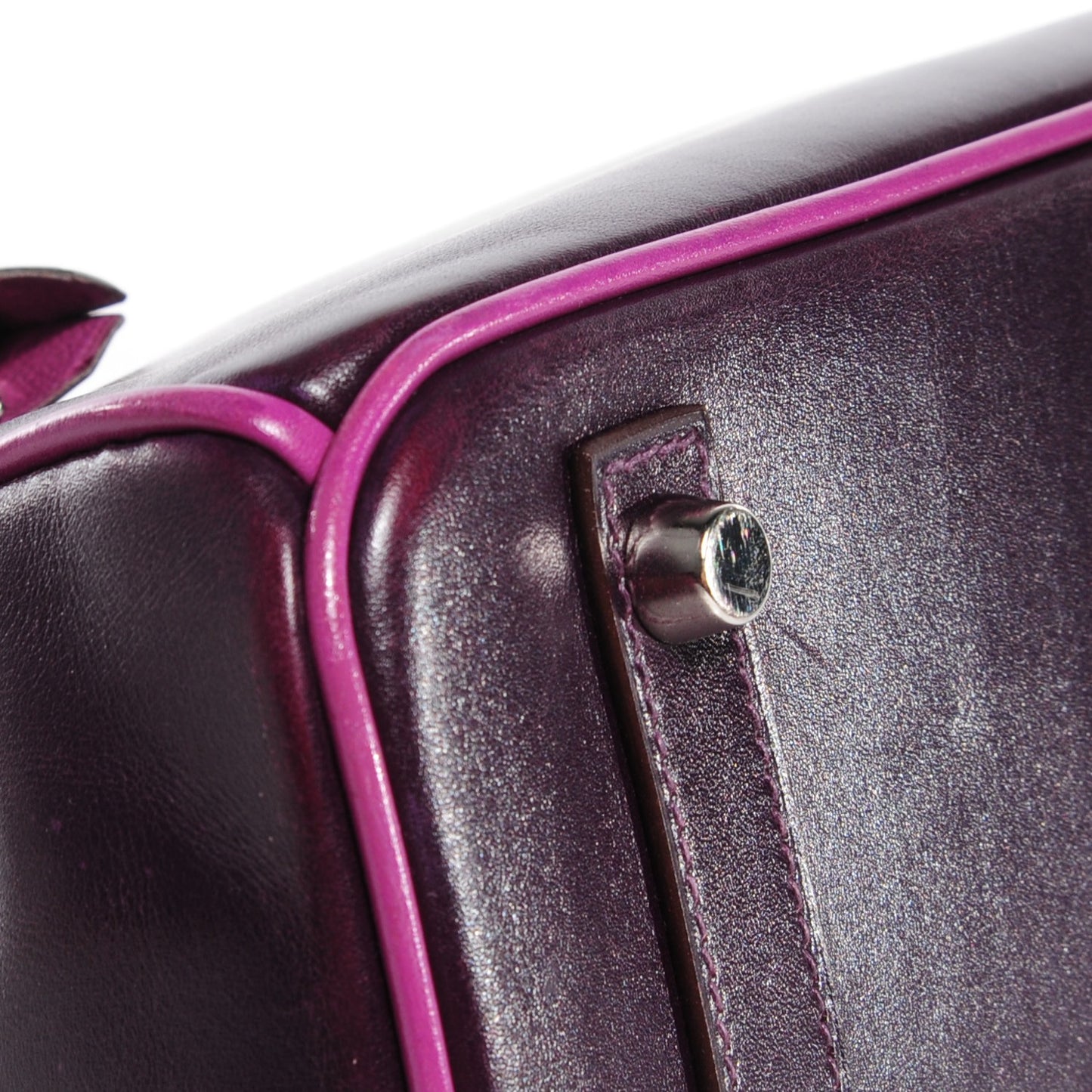 Box Bi-Color Birkin 30 Raisin Cyclamen