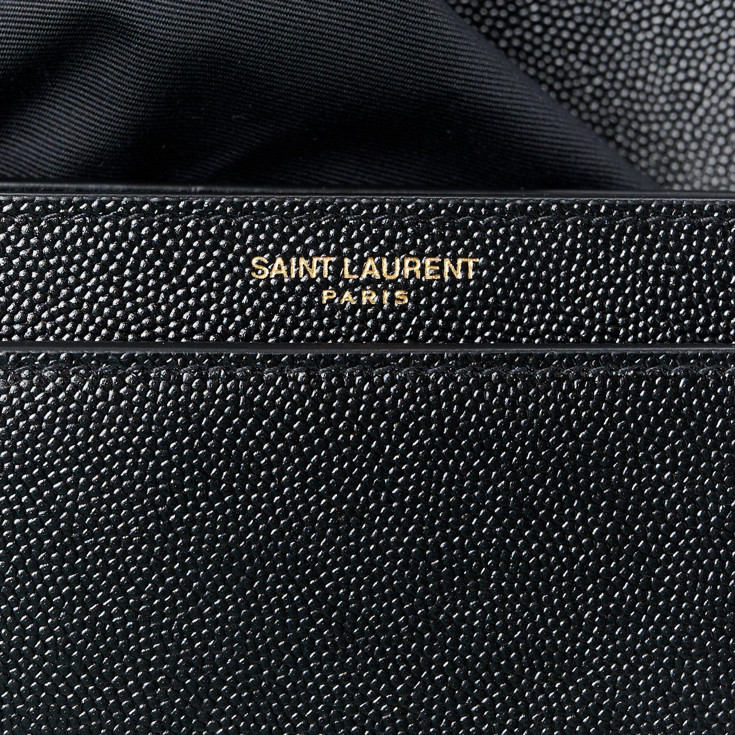 Grain De Poudre Monogram Cassandra Clasp Bag Black
