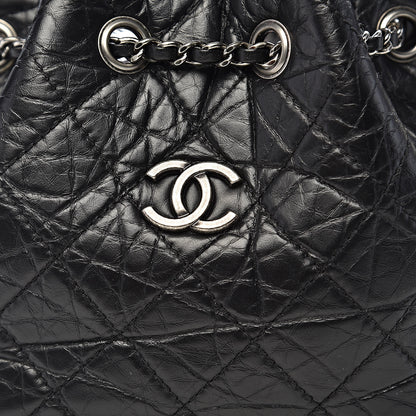 Chanel Aged Calfskin Quilted Small Gabrielle Backpack Black 11 of 12