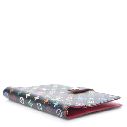 Louis Vuitton Monogram Multicolor Small Ring Agenda Cover Black Grenade 3 of 9