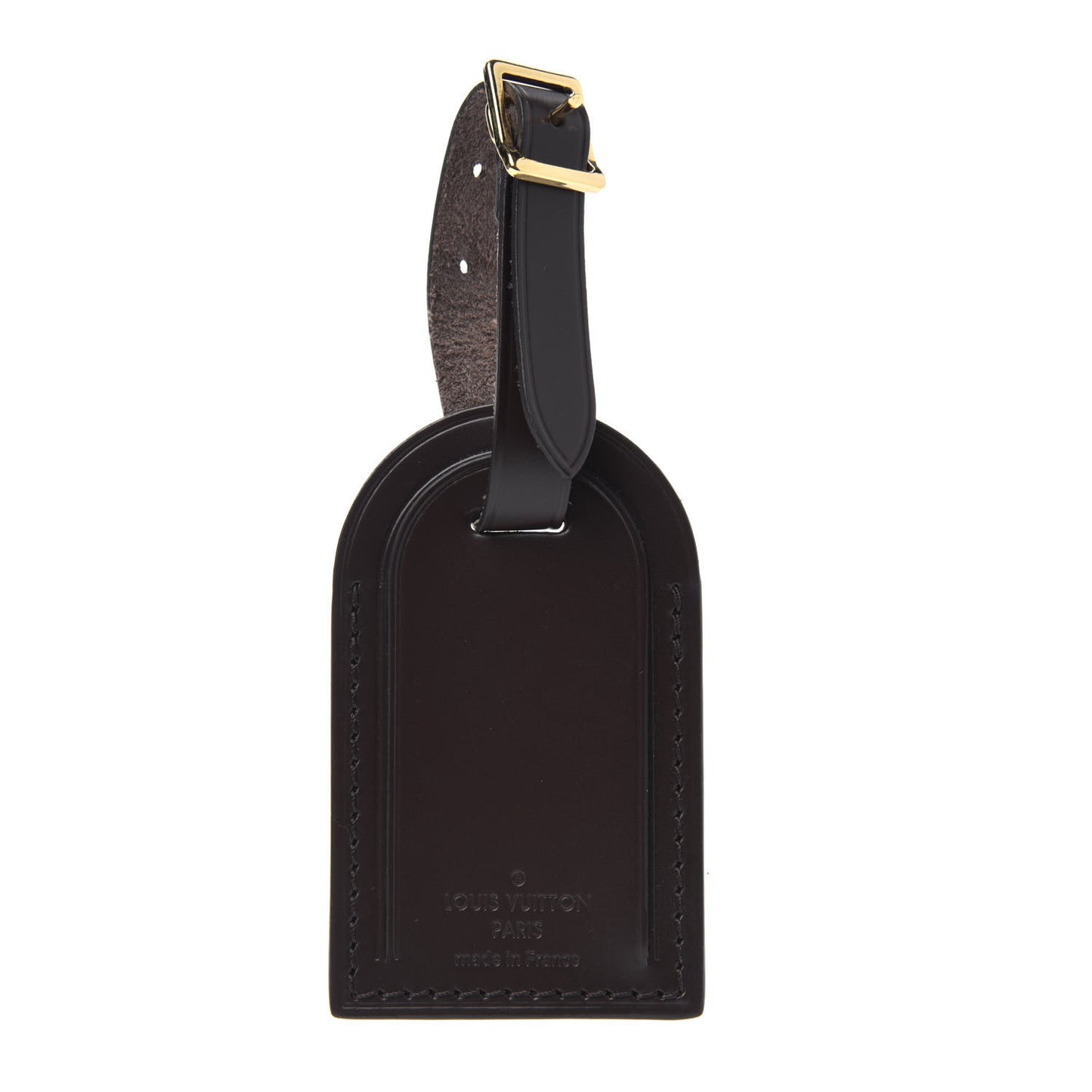 Calfskin Luggage Tag Ebene