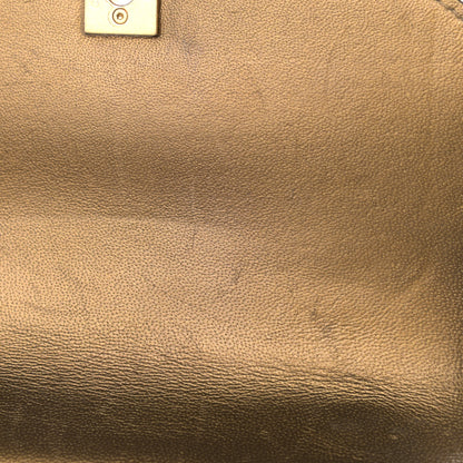 Chanel Metallic Calfskin Caviar Quilted Mini Chain Handle Flap Gold 12 of 12