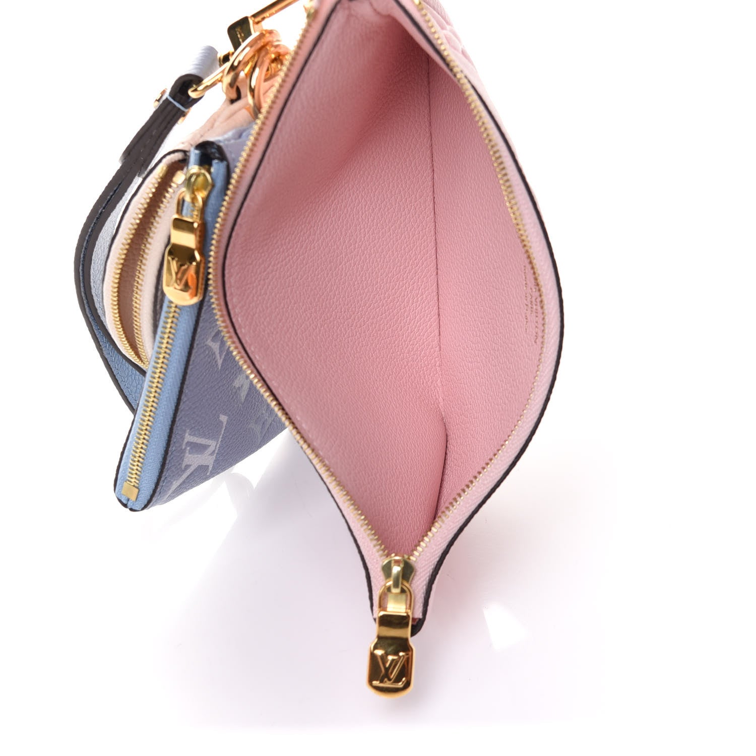 Louis Vuitton Empreinte Monogram Giant By The Pool Trio Pouch Rosebud Summer Blue Cream Saffron 5 of 9