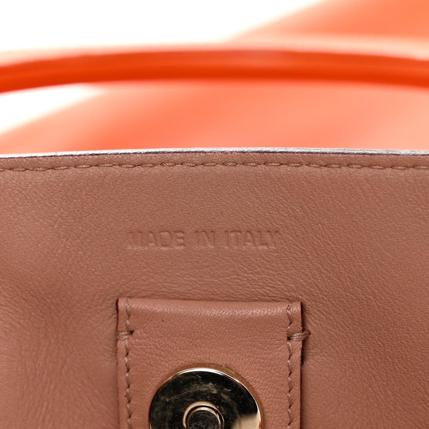 Christian Dior Smooth Calfskin Large Diorissimo Tote Orange 8 of 13
