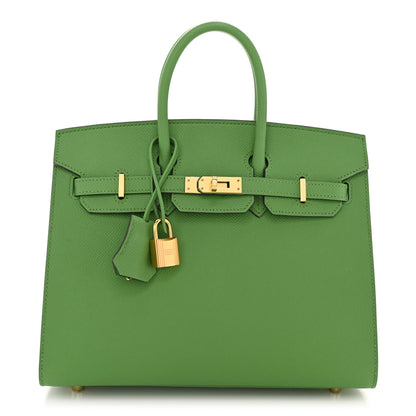 Hermes Epsom Birkin Sellier 25 Vert Yucca 1 of 12