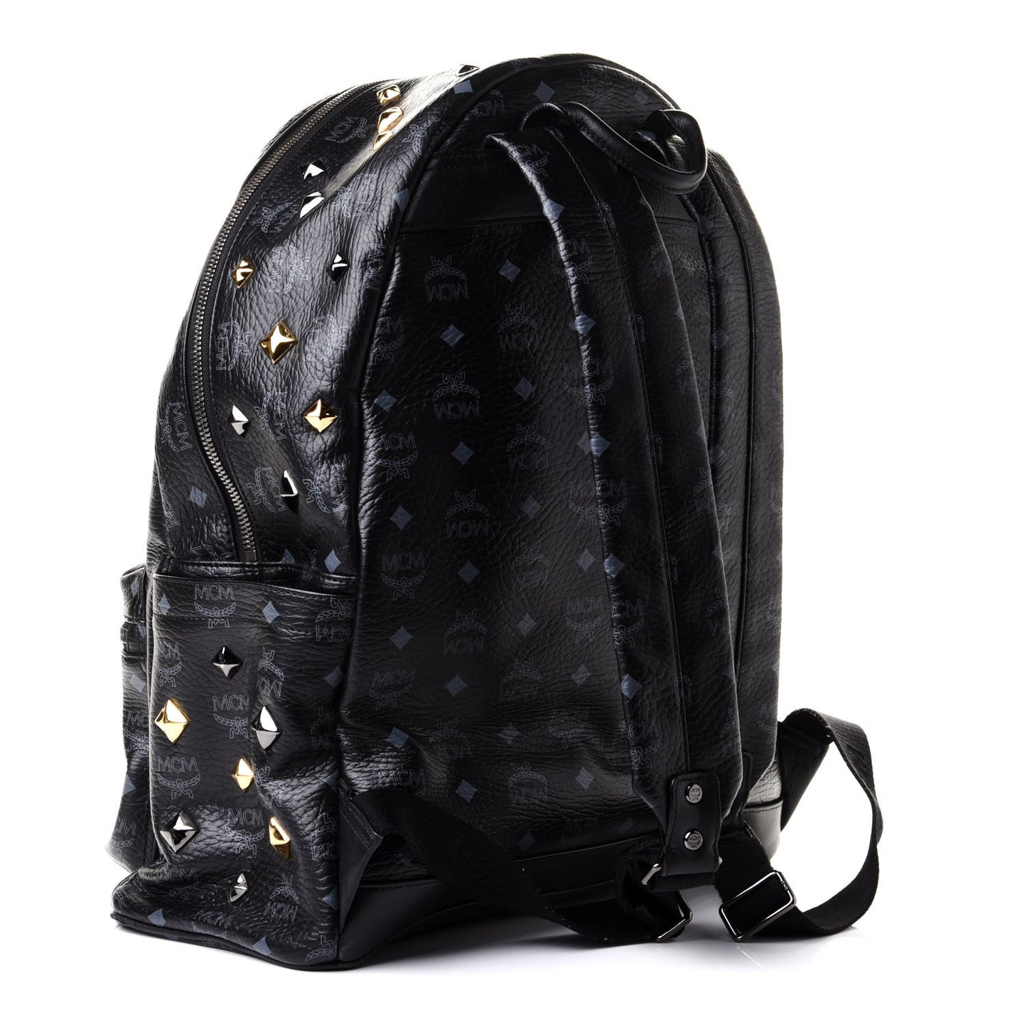 Visetos Medium Studded Stark Backpack Black
