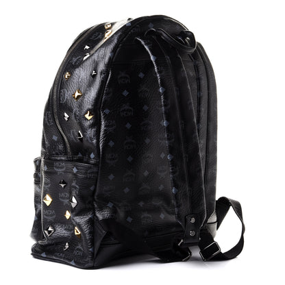 MCM Visetos Medium Studded Stark Backpack Black 2 of 10