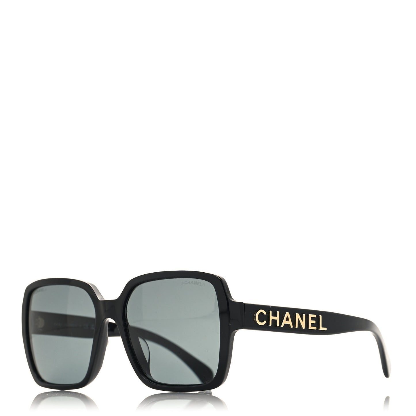 Acetate Polarized Square Sunglasses 5408 Black